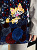 Жіноча велюрова піжама з котиками розмір. Велюр на бавовняній основі, фото 6