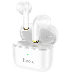 Бездротові сенсорні навушники гарнітура в кейсі HOCO EW08 |BT5.1, 25/250mAh, 3.5H| Білий
