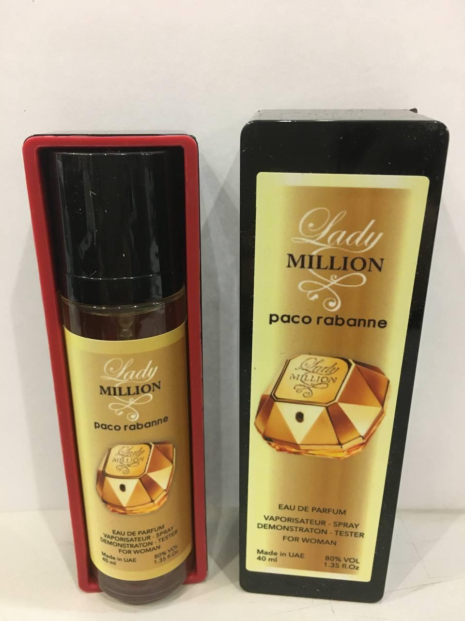 Міні-парфуми 40 мл Paco Rabanne Lady Million тестер жіночий, Пако Рабан Леді Мільйон