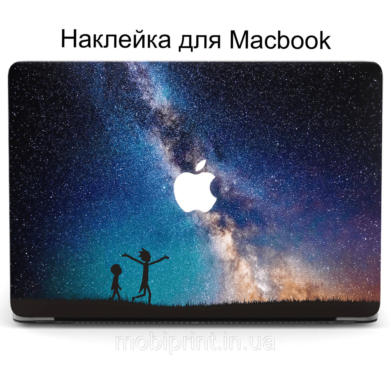 Комплект наклейок для Apple MacBook Pro / Air Рік і Морті (Rick and Morty) Middle Top Bottom