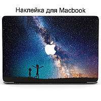 Комплект защитных наклеек для Apple MacBook Pro / Air Рик и Морти (Rick and Morty) Middle Top Bottom