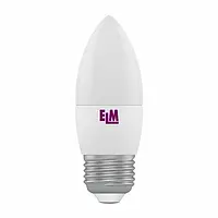 LED лампа ELM свеча 4W E27 4000K 18-0079