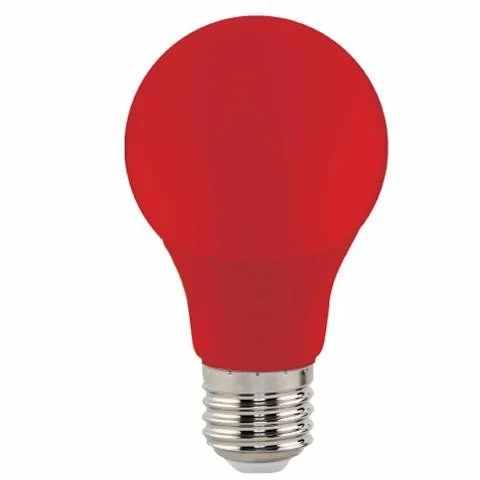 LED лампа Horoz червона А60 3W E27 001-017-0003-031
