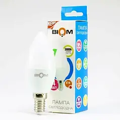 Світлодіодна лампа Biom свічка 4W E14 3000K BT-549 1423