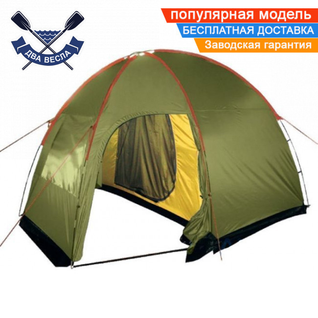 Намет 4-місний Lite Anchor 4 кемпінгові намети на 4 особи на 2 входи 1-кімн-й туристичний намет 365х260х205 см, 8,6 кг, фото 1