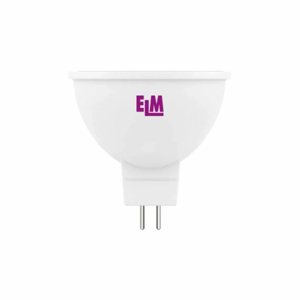 Світлодіодна лампа ELM MR16 5W PA10 GU5.3 3000K 18-0145