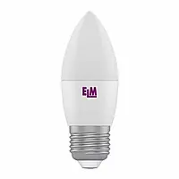 LED лампа ELM С37 6W PA10 E27 4000К 18-0050