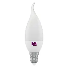 Світлодіодна лампа ELM С37 6W PA10 E14 4000К свічка на вітрі 18-0089