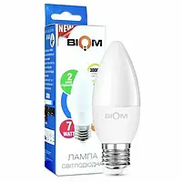 LED лампа Biom свеча 7W E27 3000K BT-567 1425