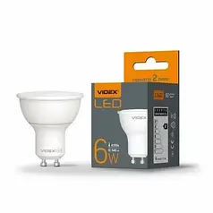 LED лампа Videx MR16е 6W GU10 3000K VL-MR16e-06103