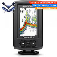 Двухлучевой эхолот Humminbird PiranhaMAX 4x цветной с микродинамическим трансдьюсером для больших скоростей