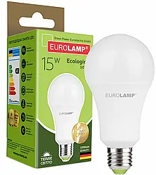 LED лампа Eurolamp EKO серія "P" A70 15W E27 3000K (LED-A70-15272(P))