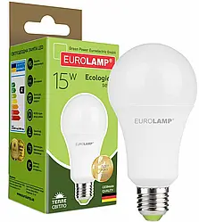 Світлодіодна лампа Eurolamp EKO серія "P" A70 15W E27 3000K LED-A70-15272(P)