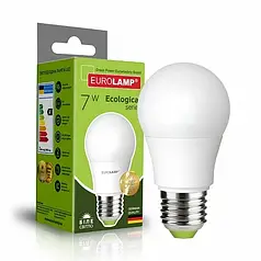 Світлодіодна лампа Eurolamp A60 7W E27 4000K LED-A50-07274(P)