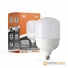 LED Лампа Євросвітло 50W Е27 6400K (VIS-50-E27) 000040891