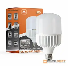 LED лампа Євросвітло 100W Е40 6400K (VIS-100-E40) 000040894