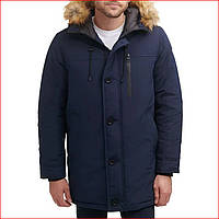 Мужская куртка парка Guess Faux Fur Hooded Parka ОРИГИНАЛ (размер L) синяя