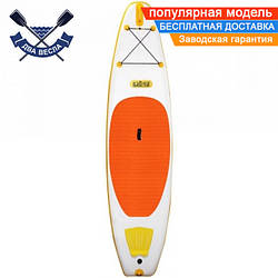 Надувна САП дошка Ладья Light SUP-Board 305x76x15 см + весло + лиш + плавець + насос + рюкзак, Україна