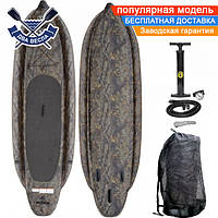 Надувная САП доска падлборд SS Super Stable SUP-Board 325x96x10см до 140 кг с надувными стабилизаторами, США