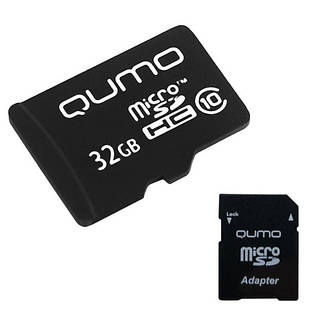 Картка пам'яті QUMO 32 Gb Class 10 UHS-1 з SD адаптером