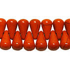 Намистини Краплі Малі Круглі з Боковим Отвором Оранжевиі, Розмір 11 мм, Рукоділля, Фурнітура Біжутерія, фото 5