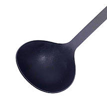 Ополоник KitchenWare С2457 тефлон чорний 29 см, фото 3