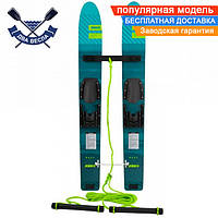 Детские водные лыжи Buzz Trainers Waterskis 117 см, до 50 кг, широкий профиль, регулируемое крепление для ног