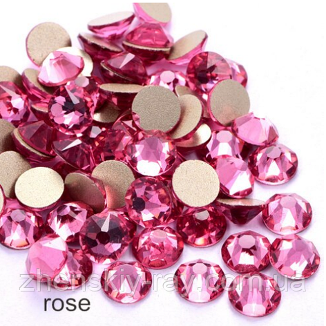 Камені Swarovski SS3(1,3 мм) Rose 100 шт., фото 1