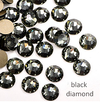 Камни Swarovski SS3 (1.3мм) Black Diamond 100 шт