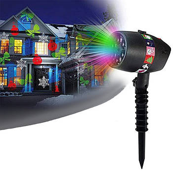 Новорічний Лазерний проектор STAR Shower SLIDE № 87 / Вуличний проектор