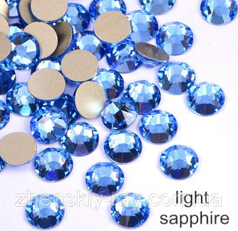 Камені Swarovski SS3 (1,3 мм) Lt.Saphire 100 шт., фото 1