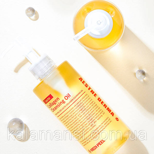 Гідрофільна олія з пробіотиками та колагеном Medi-Peel Red Lacto Collagen Cleansing Oil 200 мл, фото 1