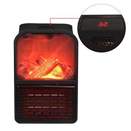Обігрівач з Пультом Flame Heater 1000 Вт, Портативний Обігрівач Flame Heater