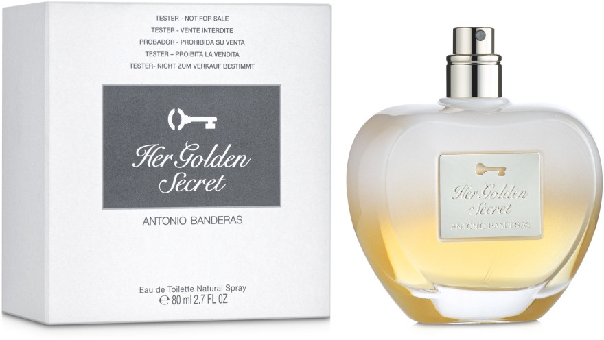 Оригінал Antonio Banderas Her Golden Secret 80 ml TESTER ( Антоніо Бандерас хе голден сікрет ) туалетна вода