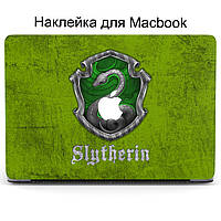 Комплект защитных наклеек для Apple MacBook Pro / Air Слизерин (Slytherin) Middle Top Bottom