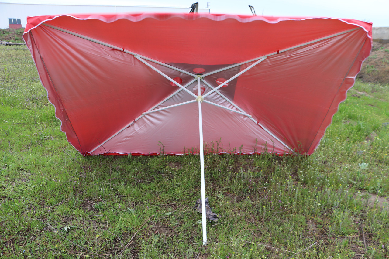 Зонт 3х3 с серебряным напылением и ветровым клапаном - фото 1 - id-p1531721542