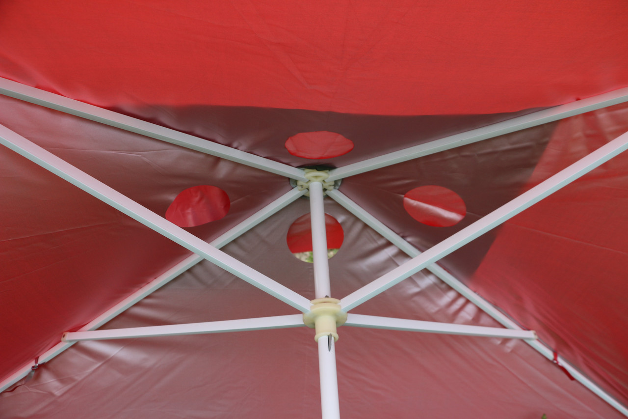 Зонт 3х3 с серебряным напылением и ветровым клапаном - фото 2 - id-p1531721542