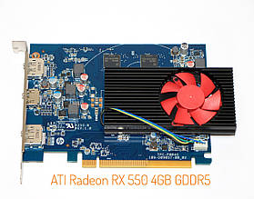 Відеокарта ATI Radeon RX550 4GB GDDR5 128Bit DX12 (HDMI / 2xDisplayPort)