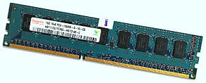 Оперативна пам'ять з корекцією помилок ECC Hynix DDR3 1Gb 1333MHz 10600E CL9 (HMT112U7TFR8C-H9 T0 AB-C) Б/В