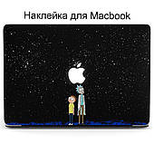 Комплект наклейок для Apple MacBook Pro / Air Рік і Морті (Rick and Morty) Middle Top Bottom