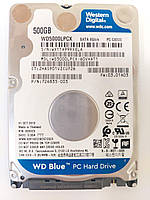 Б/У Жесткий диск HDD Western Digital WD5000LPCX 2.5" 500Gb SATA III