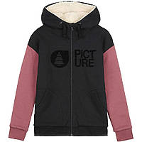 Толстовка Picture Organic Basement Plush Hoody Woman M, Бавовна, Чорний-Рожевий S, Поліестер, Чорний-Рожевий