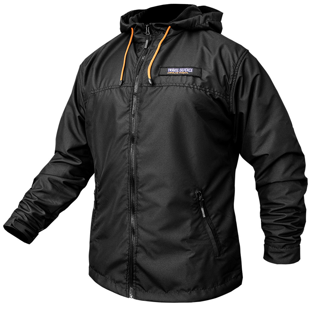 Ветровка "TRAVEL DEFENCE" (Black) на флисе (ВИДЕО)