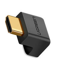 Переходник HDMI Ugreen HD112 угловой 90 градусов штекер-гнездо