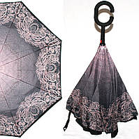 Зонт обратного сложения Up Brella, Женские Умные Зонты, Зонт Антизонт