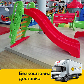 Дитяча пластикова гірка Pilsan "Monkey slide" 06-179 Червона