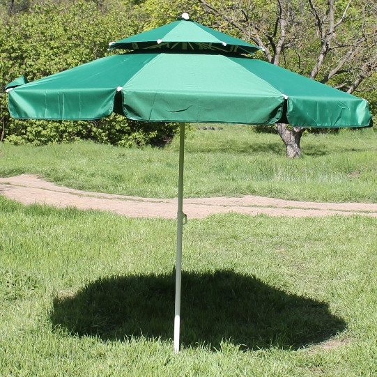 Зонт уличный 3 метра двойной плотный купол антиураган - фото 6 - id-p1531723946