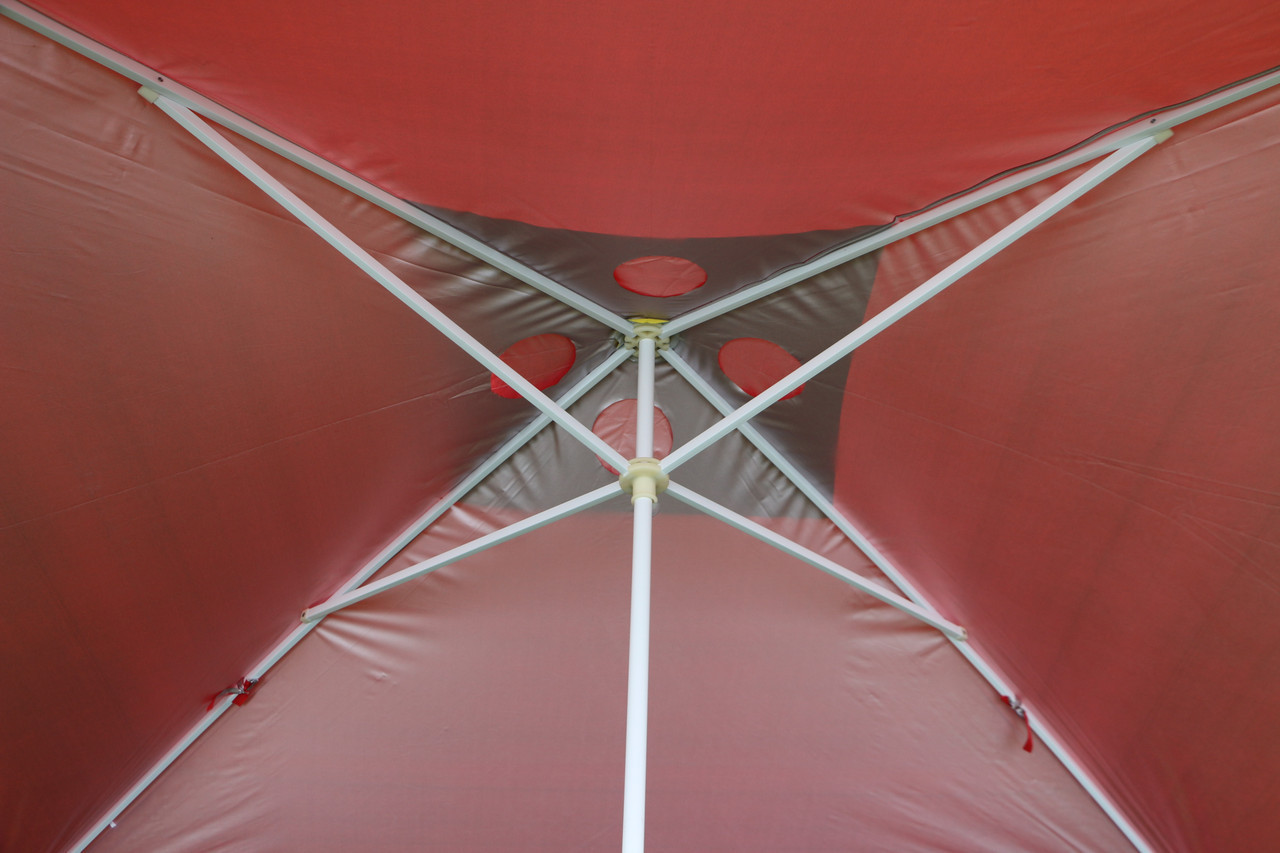 Зонт уличный 3*3 метра с anti-UF напылением и клапаном антиураган - фото 3 - id-p1531723950