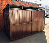 Навесы для мусорных контейнеров, баков ТБО, фото 8