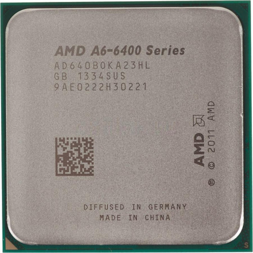 AMD A6-6400B CPU 3.9-4.1GHz/1M/65W Socket FM2 Процесор для ПК AD640BOKA23HL